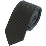 Fabio Farini Modern Striped Men's Tie in 6 cm - Suitable for the Office with Suit Thanks to Robust Easy-Care Microfibre, Striped black structure