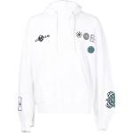 Facetasm embroidered drawstring-fastening hoodie - White