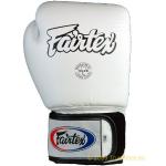 Fairtex Leder Boxhandschuh Tight Fit (BGV1) , weiss, 12Unzen