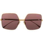 Fendi Eyewear oversized square-frame sunglasses - Gold