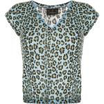 Fendi Pre-Owned 1990s leopard print V-neck T-shirt - Multicolour