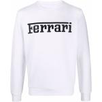 Ferrari embroidered-logo crewneck sweatshirt - White