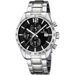 Festina Men's Quartz Watch with Black Dial Chronograph Display and Silver Stainless Steel Bracelet F16759/4