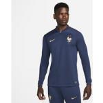 FFF 2022/23 Stadium Home Men's Nike Dri-FIT Long-Sleeve Football Shirt - Blue