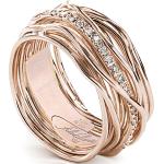 Filo Della Vita Ring for Women On Sale, Gold Pink, 9 kt Pink Gold, 2022, 10 11 12 13 15 16 17 18 19 7 8 9
