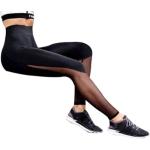 Fitness Leggings Women High Waist Patchwork Mesh (XL)