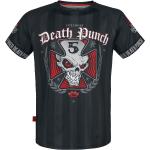 Miesten Moniväriset Polyesteriset Koon L Lyhythihaiset Five Finger Death Punch O -kaula-aukkoiset Lyhythihaiset t-paidat 