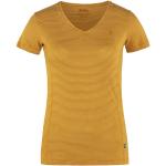 Fjällräven - Women's Abisko Cool - T-paidat Koko S - keltainen