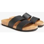 Flat cork sandals - Black