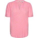 Naisten Vaaleanpunaiset Casual-tyyliset Koon M Lyhythihaiset Esprit Casual Kukalliset Vapaa-ajan paidat 