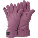 FLOSO® Ladies/Womens Thinsulate Winter Knitted Gloves (3M 40g) (One size) (Pink)