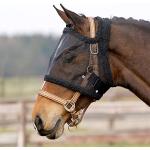QHP Fly Mask without Ears, Colour: Black, Size: Full