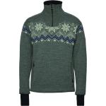 Fongen Wp Masc Sweater Tops Knitwear Half Zip Jumpers Green Dale Of Norway
