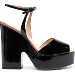 Francesco Russo 135mm patent-leather heels - Black