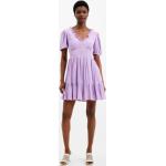 French Connection Birch Puff Sleeve Dress Sheer Lilac