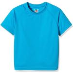 Fruit Of The Loom Boy's SS074B Short Sleeve T-Shirt, Blue (Azure Blue), 14-15 Years (Manufacturer Size:36)