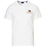 Miesten Valkoiset Koon L Lyhythihaiset Gant Shield O -kaula-aukkoiset Logo-t-paidat 