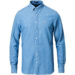 GANT Slim Fit Indigo Shirt Semi Light Blue