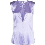 Genny sleeveless silk blouse - Purple