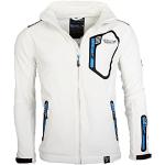Geographical Norway Men's Softshell Functional Outdoor Jacket Water-Repellent, White