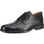 Geox men's U FEDERICO V classic lace-up shoes in formal, comfortable derby style and slightly square front toe. - Black - 41 EU