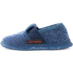 Türnberg Slippers - Closed Children's Slippers Made of Wool Felt | Wam Slippers for Girls and Boys | Non-Slip Rubber Sole | Felt Slippers, Blue 527 Jeans, 31 EU