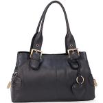 Gigi Leather Handbag - Othello 6165 - Black