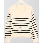 Gina Tricot - Y boxy collar sweater - neuleet - Beige - 134/140 - Female
