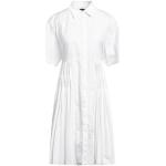 Naisten Valkoiset Klassiset Pehmeästä nahasta valmistetut Koon M Lyhythihaiset Mini Lyhythihaiset mekot 