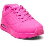 Girls Uno Gen1 - Neon Glow Pink Skechers