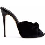 Naisten Mustat Samettiset Koon 40 Avokärkiset Slip on -malliset Giuseppe Zanotti Korkeakorkoiset sandaalit alennuksella 