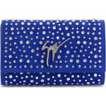 Giuseppe Zanotti Cleopatra crystal-embellished clutch bag - Blue