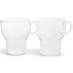 Glass Mug 2-Pack Clear 25 Cl Home Tableware Cups & Mugs Coffee Cups Nude Sagaform