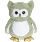 Glow-In-The-Dark Owl, Green Toys Soft Toys Stuffed Animals Vihreä Teddykompaniet