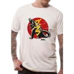GODZILLA Men's Godzilla - Vintage Short Sleeve T-Shirt, White, Small