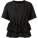 Naisten Mustat Polyuretaanista valmistetut Koon S Lyhythihaiset O -kaula-aukkoiset Lyhythihaiset t-paidat alennuksella 