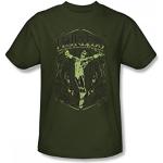 Green Lantern Fearless Military Green T-shirt Tee - M