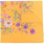 Gucci Flora print silk scarf - Yellow