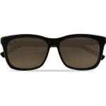 Gucci GG0449S Sunglasses Black/Gold/Brown