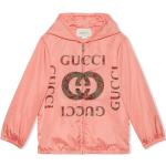 Gucci Kids Flora-logo hooded jacket - Pink