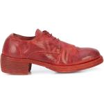 Guidi lace-up heeled shoes - Red
