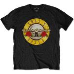 Guns N Roses Men's Classic Logo Short Sleeve T-Shirt, Black, X-Large