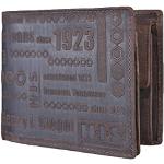 H.I.S Men's Wallet Purse W 34/1170 Dark Brown