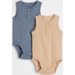 Vauvojen Siniset Puuvillaiset Koon Newborn H&M - Bodyt 2 kpl verkkokaupasta H&M 