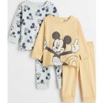 Poikien Keltaiset Puuvillaiset Koon Newborn H&M - Pyjamat 2 kpl verkkokaupasta H&M 