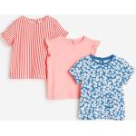 Tyttöjen Siniset Puuvillaiset Koon 98 H&M - Lyhythihaiset t-paidat 3 kpl verkkokaupasta H&M 