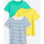 Poikien Keltaiset Puuvillaiset Koon 140 H&M - T-paidat 3 kpl verkkokaupasta H&M 
