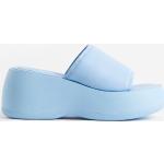 Naisten Siniset Keinonahkaiset Koon 39 Pyöreäkärkiset H&M Korkeakorkoiset sandaalit kesäkaudelle 