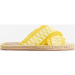 Naisten Keltaiset Juutti-kankaiset Koon 35 H&M Korkeakorkoiset sandaalit kesäkaudelle 