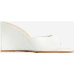 Naisten Valkoiset Koon 36 Neliökärkiset Slip on -malliset H&M Kiilakorko Korkeakorkoiset sandaalit 